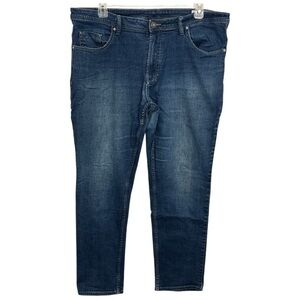 Buffalo David Bitton Men's 40x32 Blue Jeans Jackson Straight Stretch Denim
